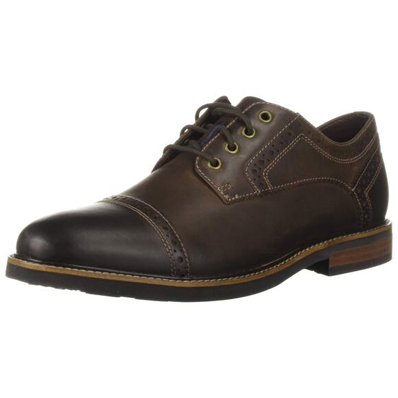 NWT Nunn Bush Overland Cap Toe Oxford Brown Chamois Leather Men’s 7M - Picture 2 of 7